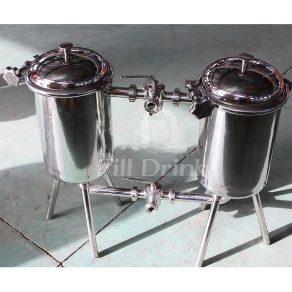 SUS304 Sugar Syrup Filter Machine Multi Bag Filter Housing Multi Layers Fliter