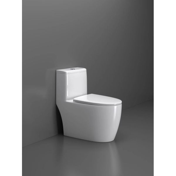 Ceramic WC Sanitary Ware One Piece Toilet Electronic Automatic Bathroom Smart One Piece Floor Smart Intelligent WC Toilets