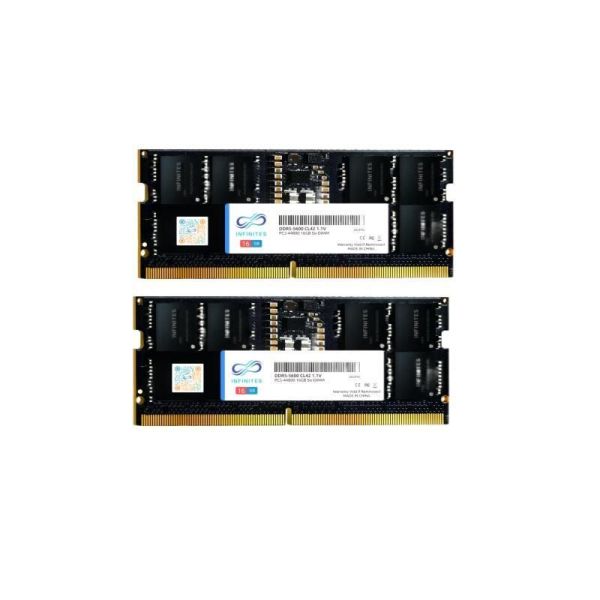 DDR5 262pin 16GB 5600MHz So-DIMM PC-44800 1.1V Non Ecc Gen 5 Memory Consumer Garde Memory Module Speed Booster Overclocking Memory Speed up to 5000MHz