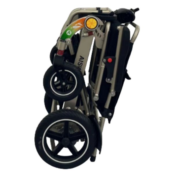 Low Backrest Folding Electric Wheelchair