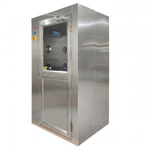 China SS 201 Air Shower Room Single Sided Blowers 380V 220V With Swing Door wholesale