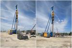 Hydraulic Hammer Piling Machine , Jack Hammer Pipe Driver No Vibration