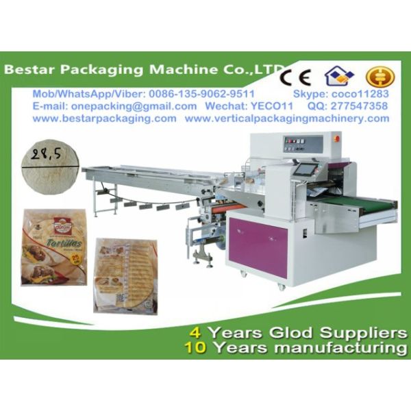 Bestar easy operation papadam horizontal packing machine,papadam flow pack with nitrogen making machine