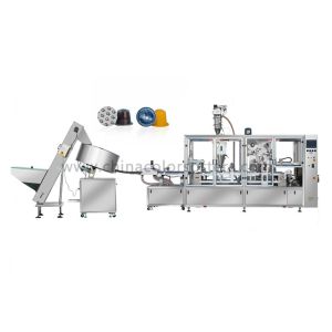 China Four Lanes 140pcs/Min Nespresso Coffee Capsule Filling Machine wholesale