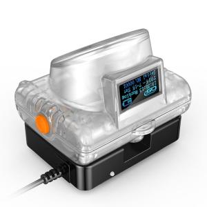 Portable Cordless LED Miners Cap Lamp OLED Display With Wireless Charging System