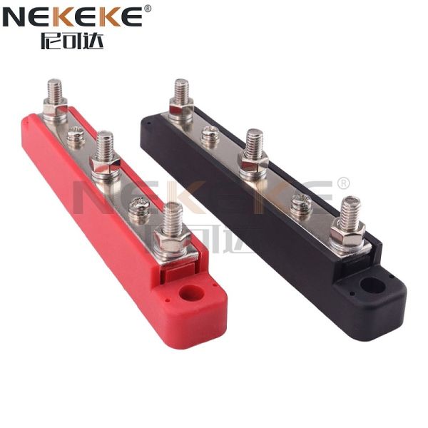 Marine Bus Bar power distribution block with protective cover