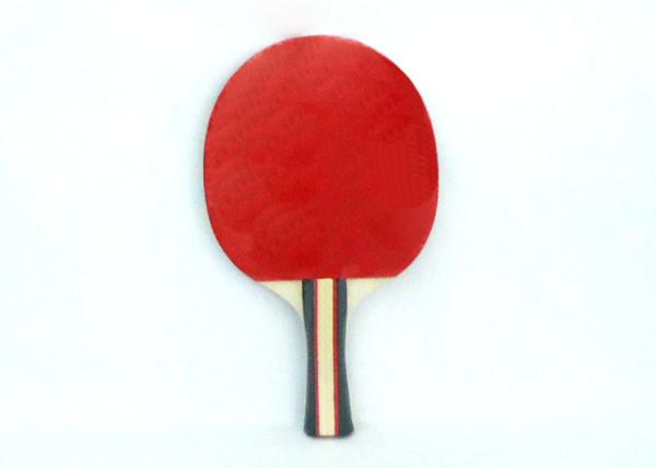 Quality V-SIX Table Tennis Rackets  Orange Sponge With Coloured Handle / Reverse Rubber for sale