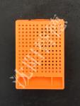 Biopsy Square Holes Orange Embedding Cassettes , Tissue Embedding Molds