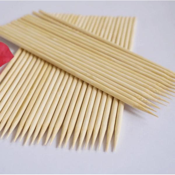 Non Stick BBQ Bamboo Sticks Not Coated Bamboo Grilling Skewers Hygienic And Convenient