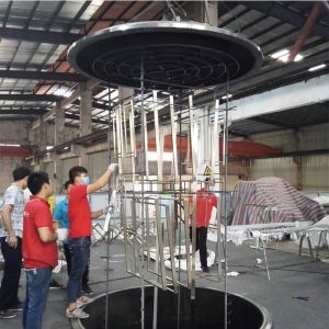 Vertical Loading Large Stainless Steel Furniture Hardware Vacuum PVD Gold