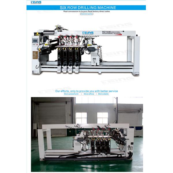 6 Row Wood Row Drilling Machine for Precise and Fast Hole Drill 380V or Customization