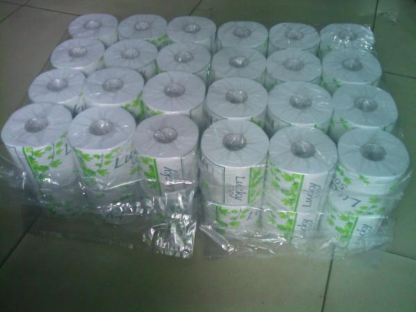 Quality White 36 Rolls Packing Toilet Tissue Paper Roll ,  Recycle Tissue for sale