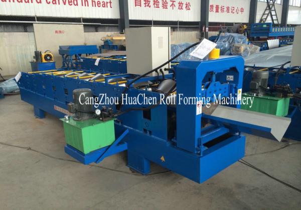 Quality Color Coated Galvanized Ridge Cap Roll Forming Machine Two Output Tables for sale