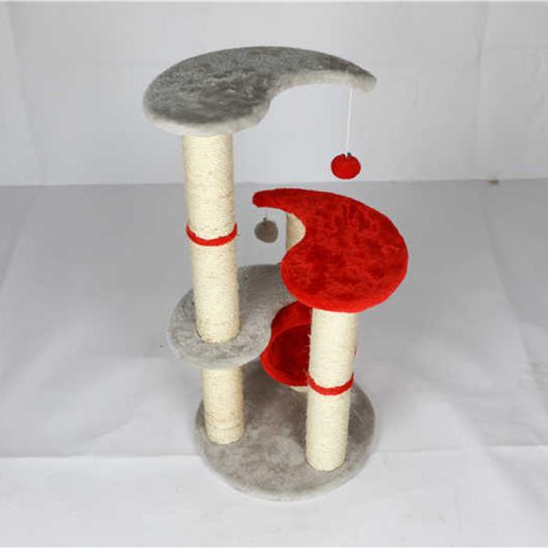 Mildew Proof Cat Climbing Frame Double Jump Platform Sword Hemp Rope Pillar Wear Resistant