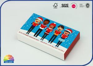 China 350g C1S Macaron Drawer Paper Box Cartoon Printing Sliding Gift Box on sale