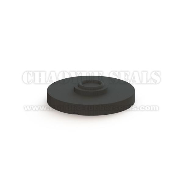 23.45 mm Black Color Frost Surface Silicone Push Button For Microswitch On PCB Board 