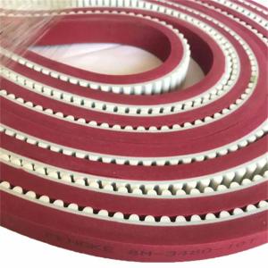 China Synchronous Pu Timing Belt With Red Adhesive / Polyurethane Timing Belt on sale