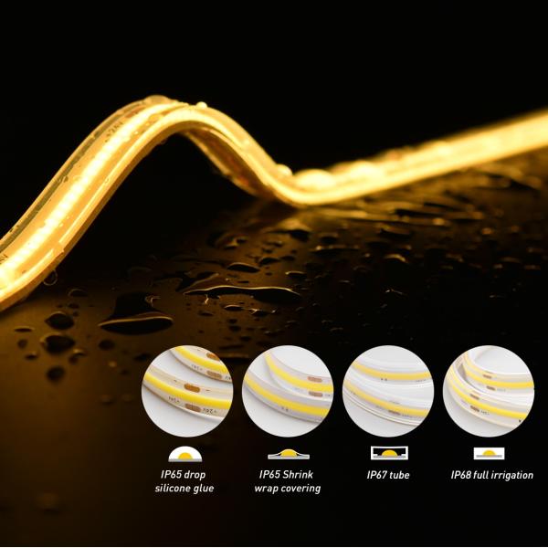 IP68 Waterproof COB LED Strip Light RGB 10mm For Festival Decoration