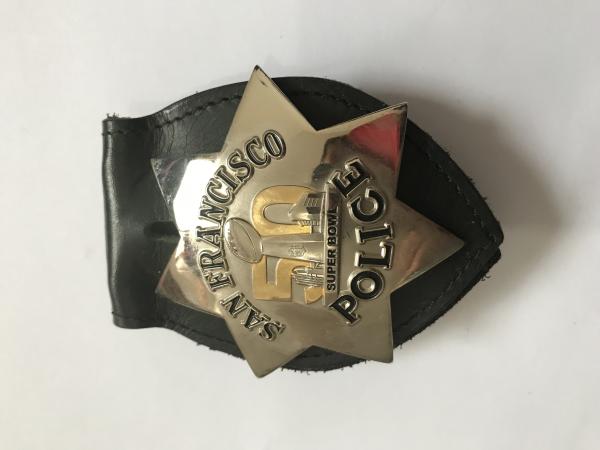 Quality Custom Design Leather Wallet Spring Carbon Fiber Customized Police Money Clip for sale