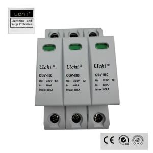 3 Pole 80kA Surge Protection Device SPD For 275V Power System