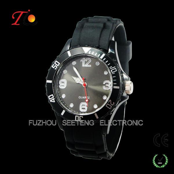 Quality One of the most popular quartz silicone watches color customized  for promotion for sale