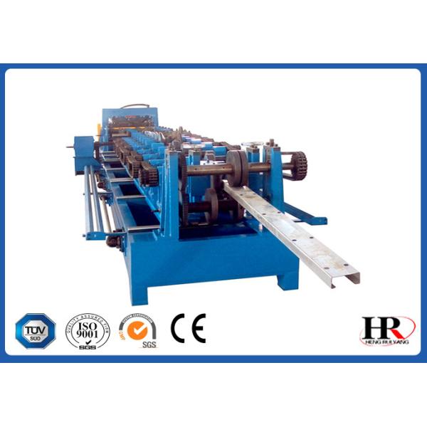 Automatic Cutting C Purlin Roll Forming Machine With Non - Stop Shearing Device