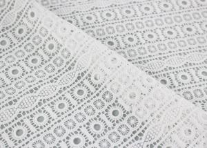 China Embroidered Guipure Water Soluble Lace Cotton Chemical Lace Fabric For Clothing on sale