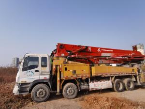 China White 2007 42m Pm Concrete Pump on I. Suzu Truck Concrete Boom Pump Used Heavy Equipment wholesale