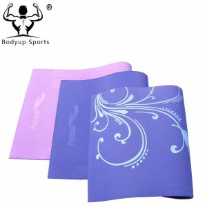 China TPE Single Layer Yoga Exercise Mat With Customized Embossing Logo wholesale