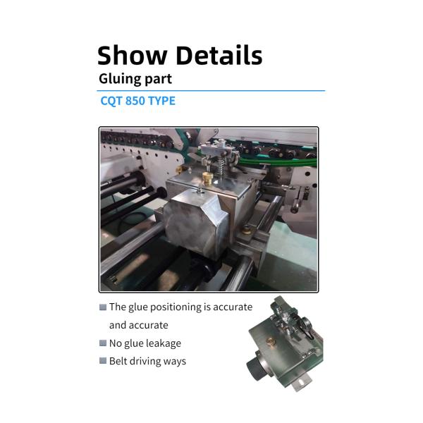 Advanced CQT850 Folder Gluing Machine for 4 Corner Box 6 Corner Paper Box Paper Folding