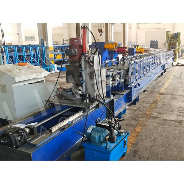 Automatic Galvanized Steel Wire Mesh Fence Post Roll Forming Machine With Flying Saw Cut