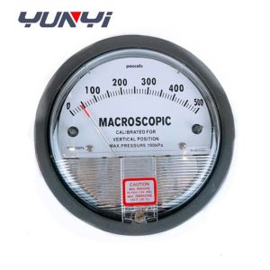 China YUNYI Differential Manometer Pressure Meter 0-60Pa Differential Pressure Gauge wholesale