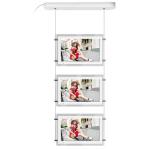 A3 Smart Hanging LCD Window Facing Display Signage Adjustable Brightness
