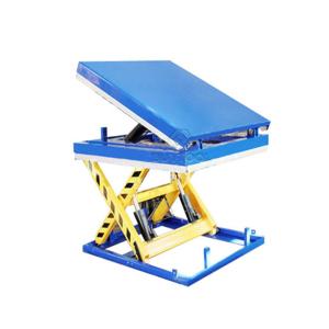 China 30 Degree Mobile Hydraulic Scissor Lift And Tilt Table Cart 1300x1200mm wholesale