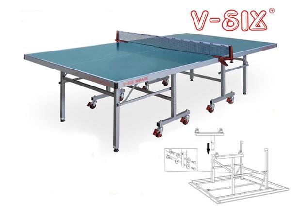 Quality 2 Lbs Outdoor Table Tennis Table 9ft X 5ft With Plastic Wheels for sale