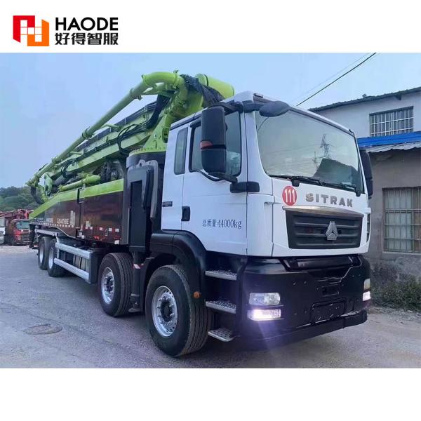 Selling Used Zoomlion 2021 Concrete Pump Truck 37m 49m 52m 56m 62m 63m Second Hand Truck Mounted Concrete Pump Used Pump Truck