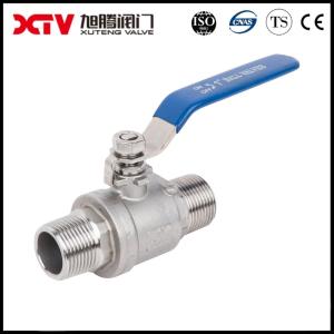China Gas Media 2PC Stainless Steel External Thread Ball Valve 20.00cm * 10.00cm * 8.00cm wholesale