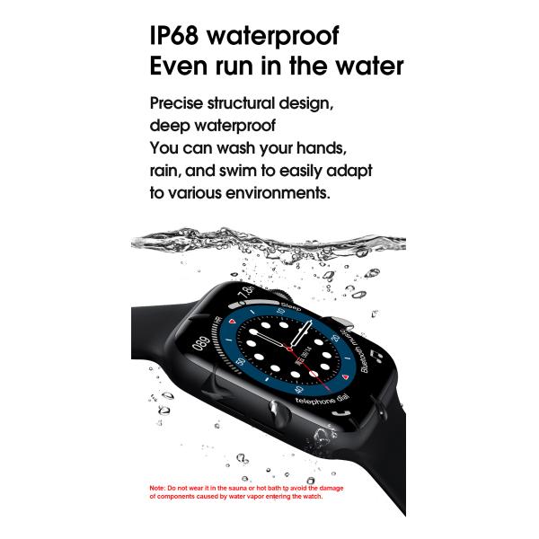 Alloy Case 2.5 Glass Display W26 Plus Smart Watch Series 6 MTK2505D