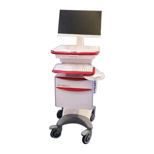 Quality Adjustable Computer Stands Carts ABS Mobile With Working Table Height  890mm-1290mm for sale