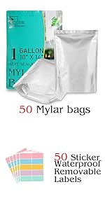 ZIPPER MYLAR BAGS