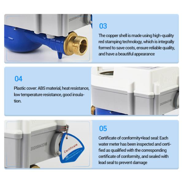 Kaifeng Shengda un Line Digital Domestic 3/4 Inch Water Flow Meter Swipe with Card