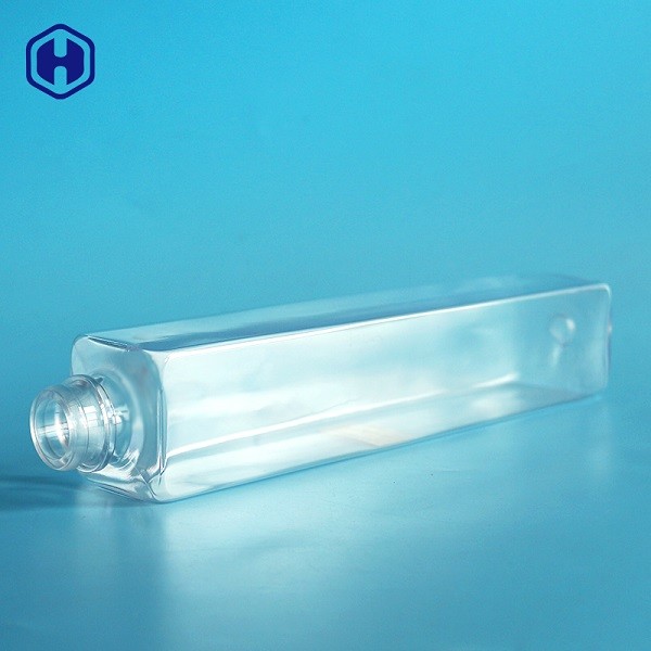 Square Canned Empty Plastic Bottles With Screw Lid Leakage Proof