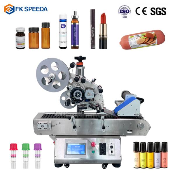 Electric Desktop Automatic Horizontal Reagent Labeling Machine for Small Round Vials