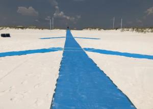 China Heat Resistant Roll Out Polyester Mat For Beach Access wholesale