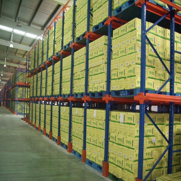 Warehouse Storage Solution Drive-In Pallet Rack with Electrostatic Spray Painting
