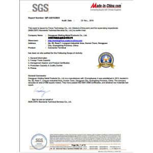 HANG FAI ENTERPRISE CO .,LTD. Certifications