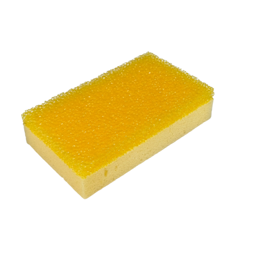 Factory wholesale: Happy-shaped temperature-sensitive cleaning sponge brush. It becomes soft when heated and hard when cooled. Ideal for cleaning