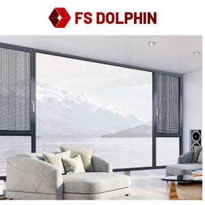 China Passive House Aluminum Casement Window Double Glazed Tempered Glass Crank Out Windows wholesale