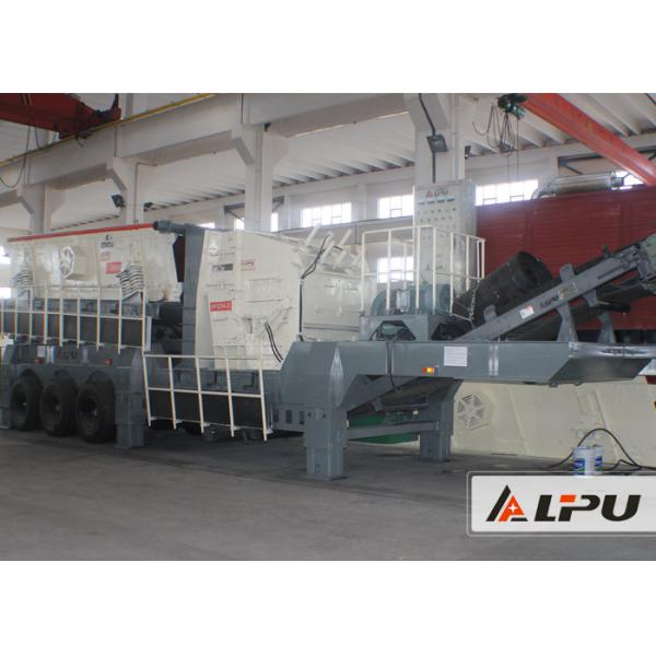 China Primary Jaw Crusher / Mobile Medium Hard Stone Crushing Plant 80kw on sale