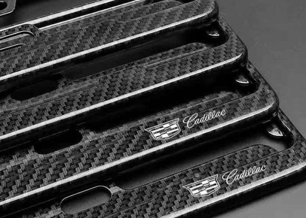 Quality High Strength Recycle Cadillac Carbon Fiber License Frame for sale